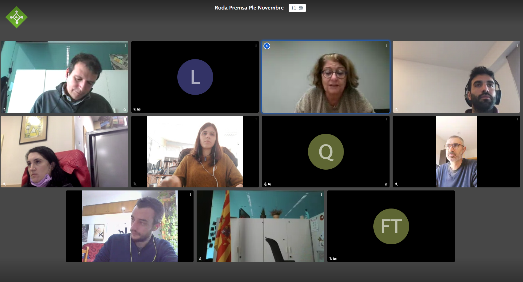 Roda de premsa sobre el ple municipal del mes de novembre