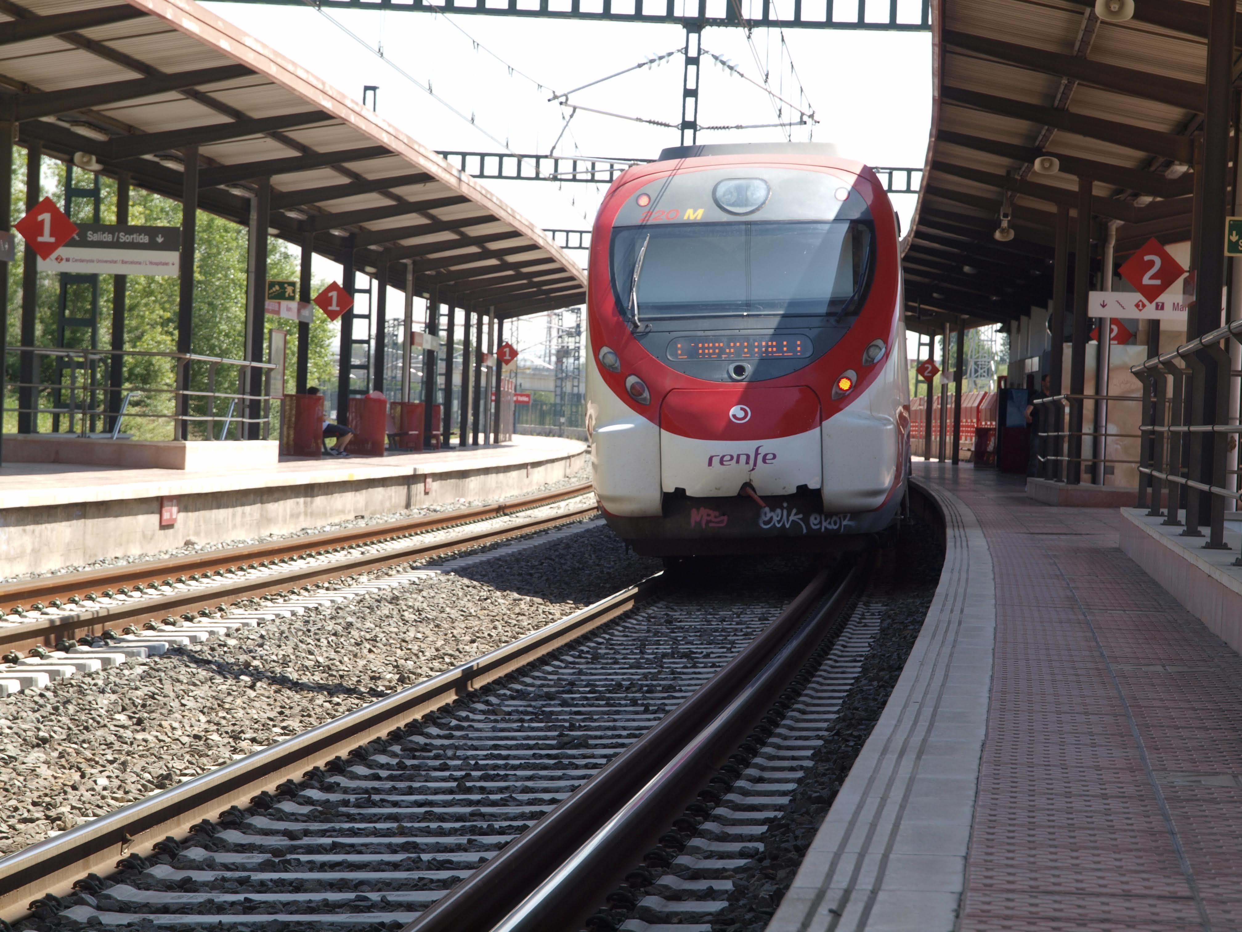 L'estació de RENFE de Sant Cugat. FOTO: Arxiu