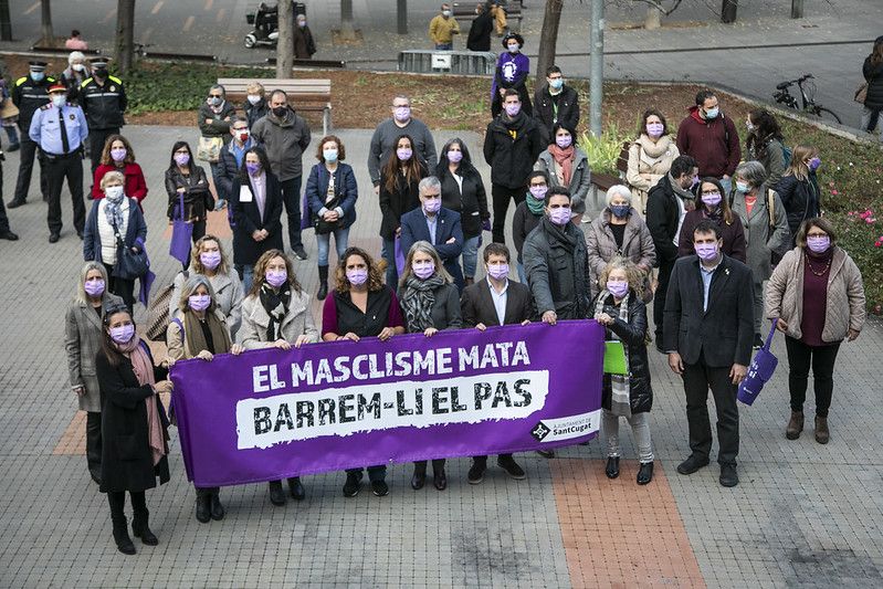 Concentració de rebuig a la violència masclista a Sant Cugat FOTO: Lali Puig