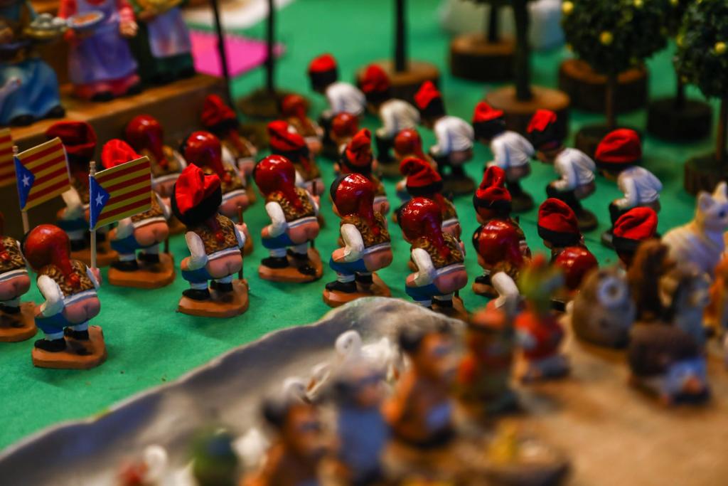 La Fira de Nadal de Sant Cugat, a la plaça d'Octavià. FOTO: Lali Puig