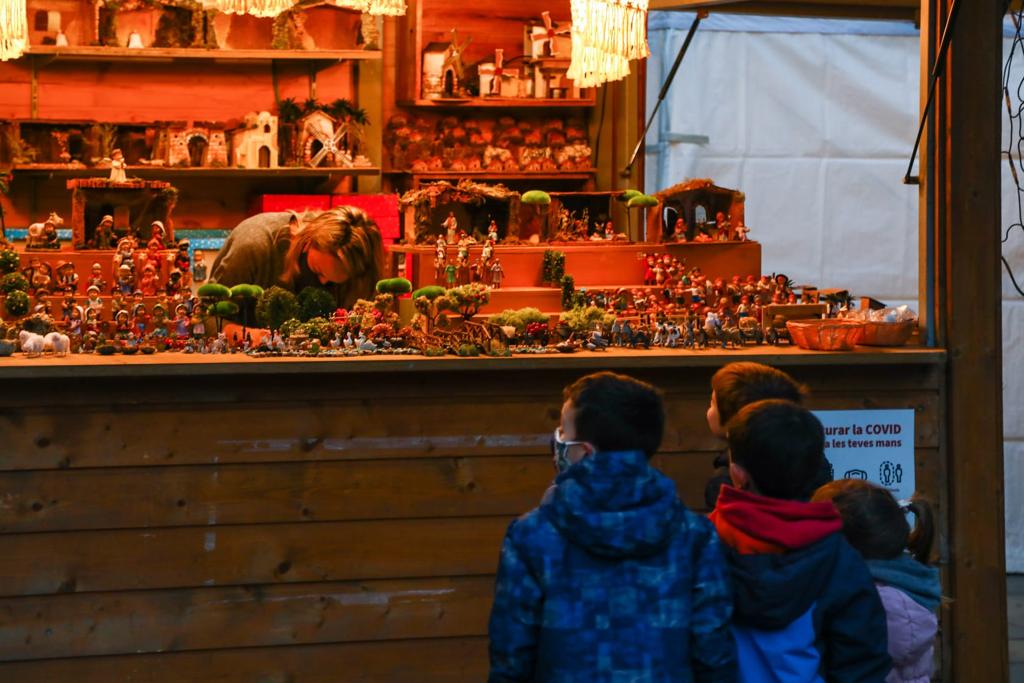 La Fira de Nadal de Sant Cugat, a la plaça d'Octavià. FOTO: Lali Puig