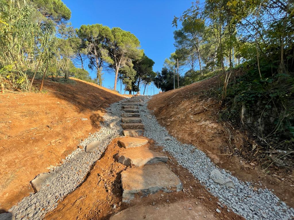 El nou accés al torrent d'en Nonell, a Valldoreix FOTO: EMD Valldoreix