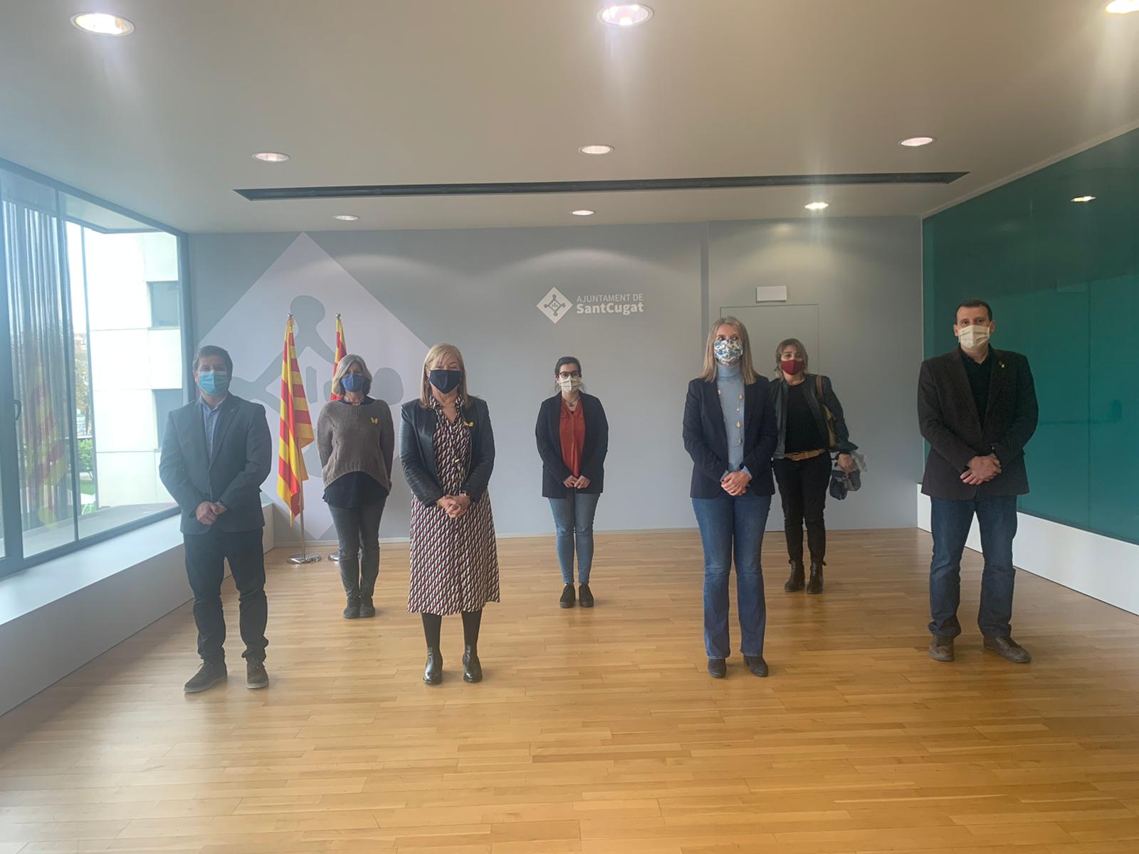 La consellera amb l'alcaldessa FOTO: Àgata Guinó 