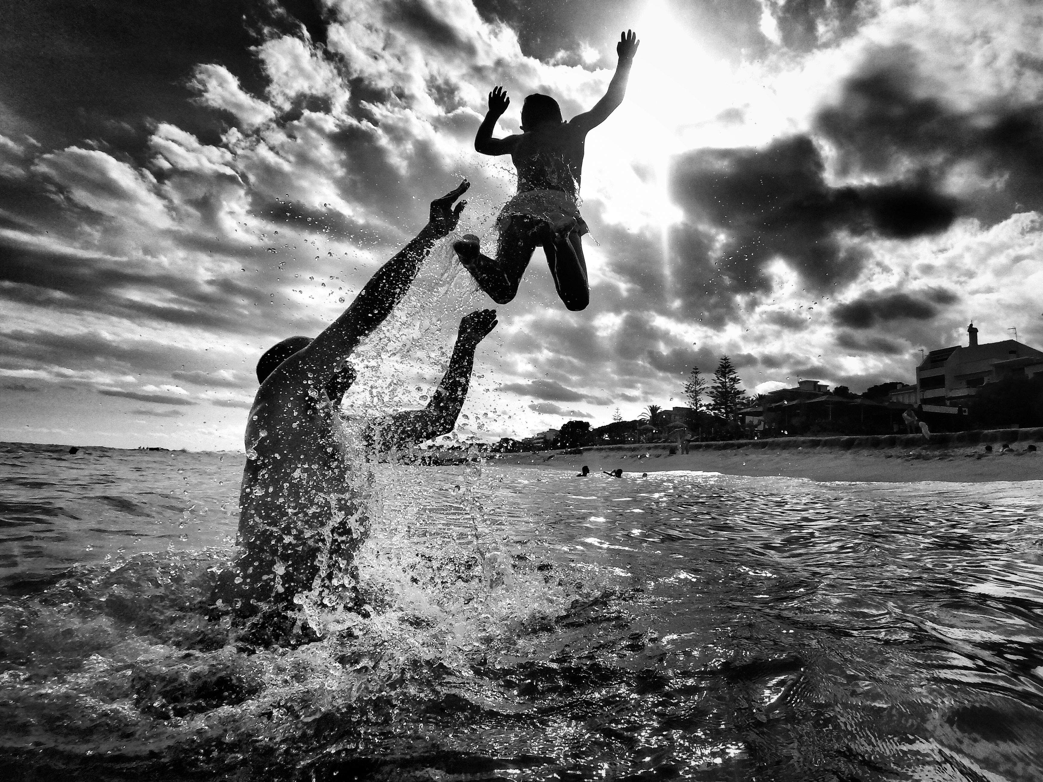 Entre el cel i l aigua Platja de Caldetes#M. Sergio López Conde 361