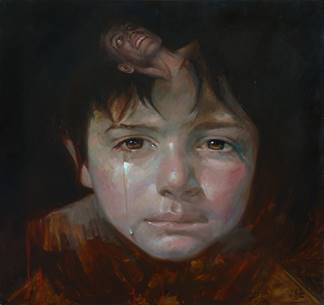 Una de les pintures de l'exposició. FOTO: Cedida