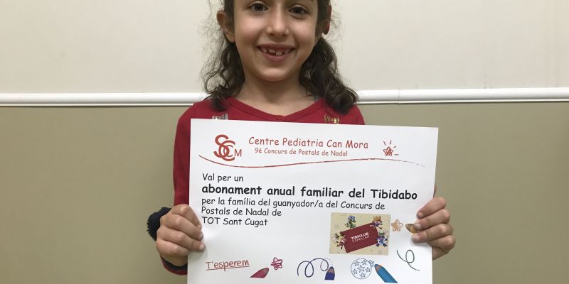 Ana Lúa del Pozo Martín guanyadora concurs Postals de Nadal del TOT Sant Cugat 2020. FOTO: TOTSC