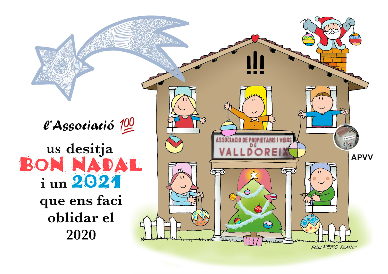Associació de Propietaris i Veïns de Valldoreix desitja bon Nadal a tothom. FOTO: Cedida