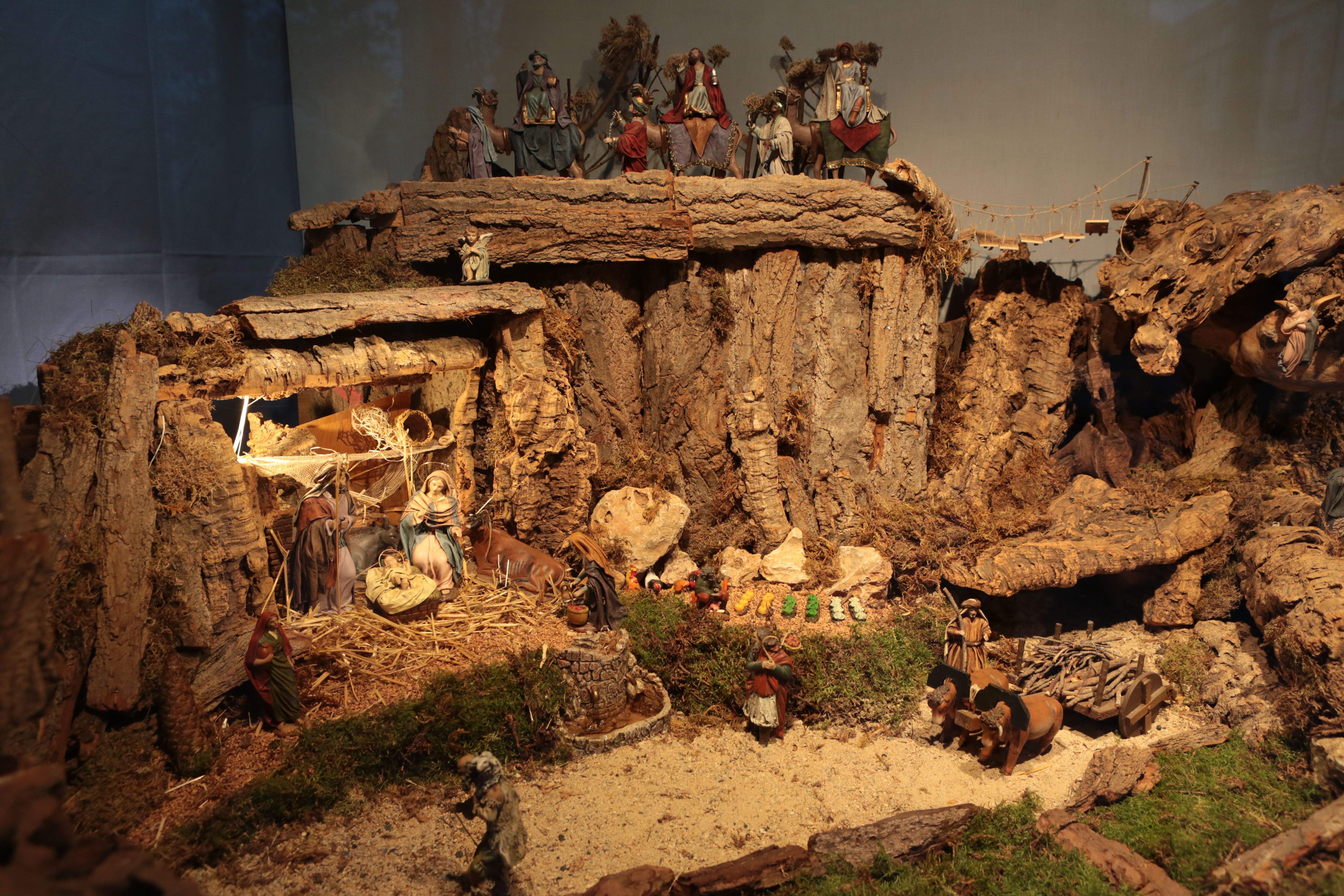  Pessebre de la parròquia al Monestir de Sant Cugat. FOTO: Artur Ribera
