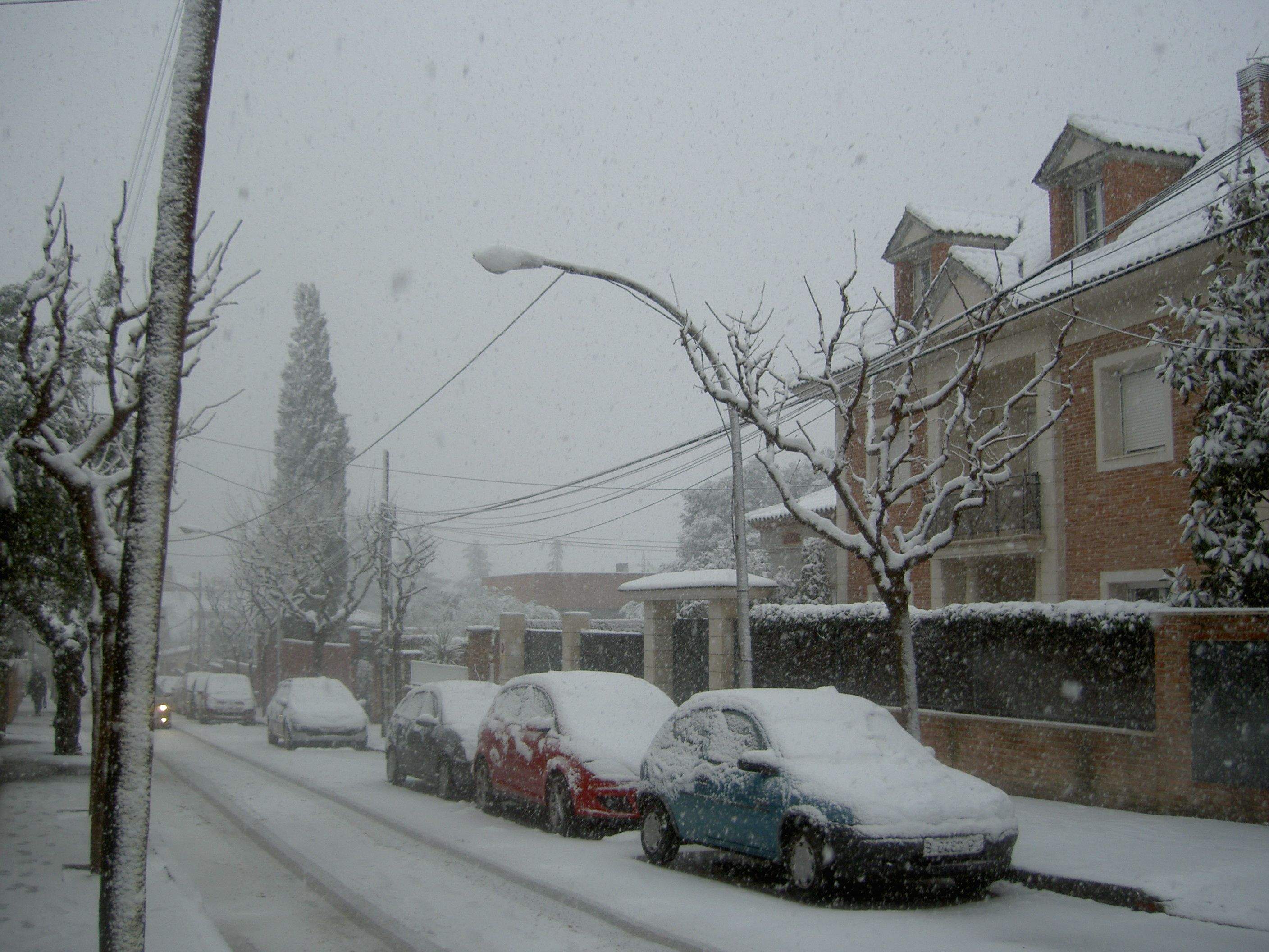 Nevada a Sant Cugat el 2010. FOTO: Andreu Garrell