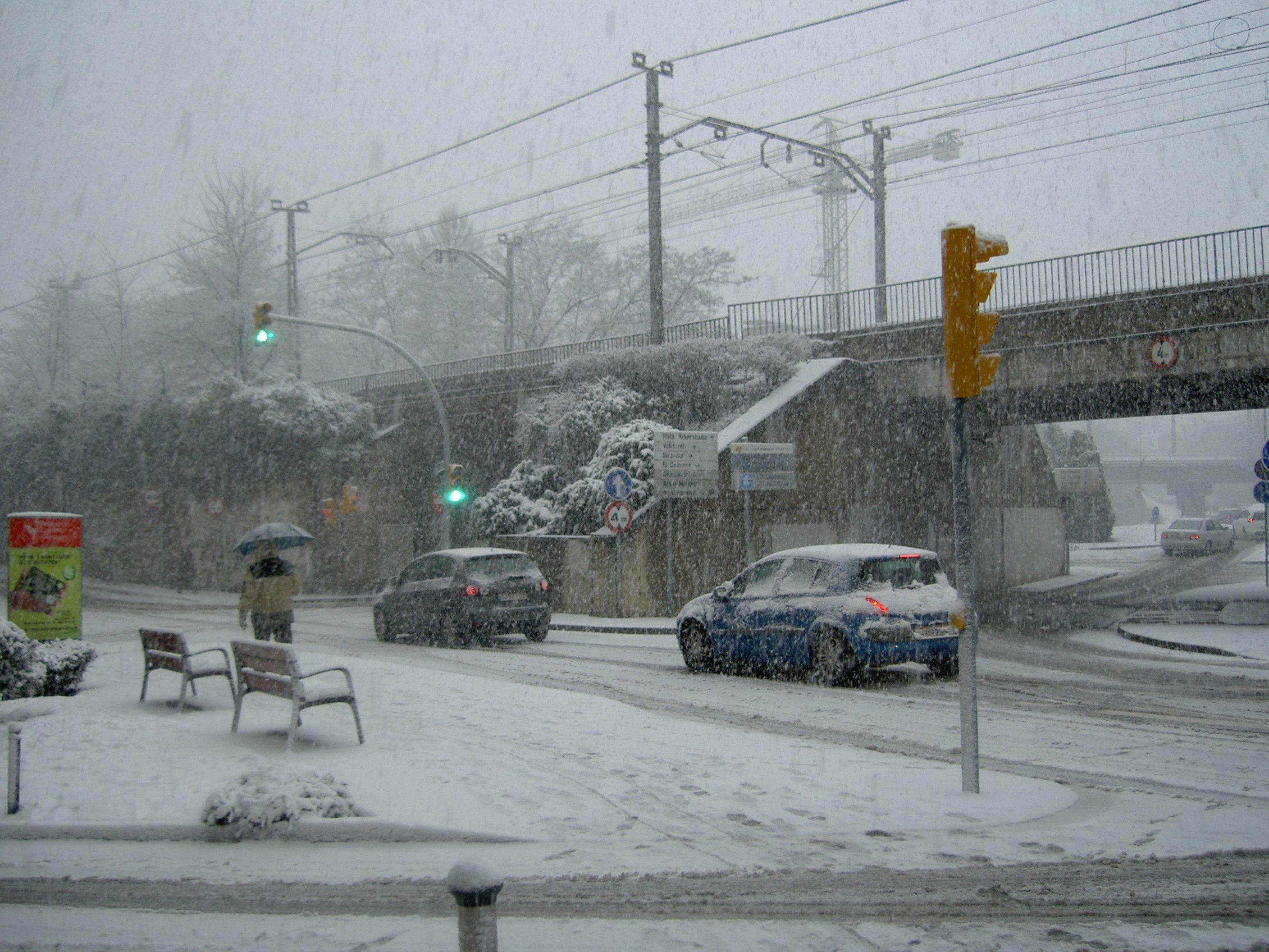 Nevada a Sant Cugat el 2010. FOTO: Andreu Garrell