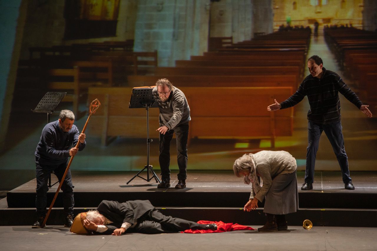 Moment de l'assassinat de l'Abat FOTO: Mané Espinosa 