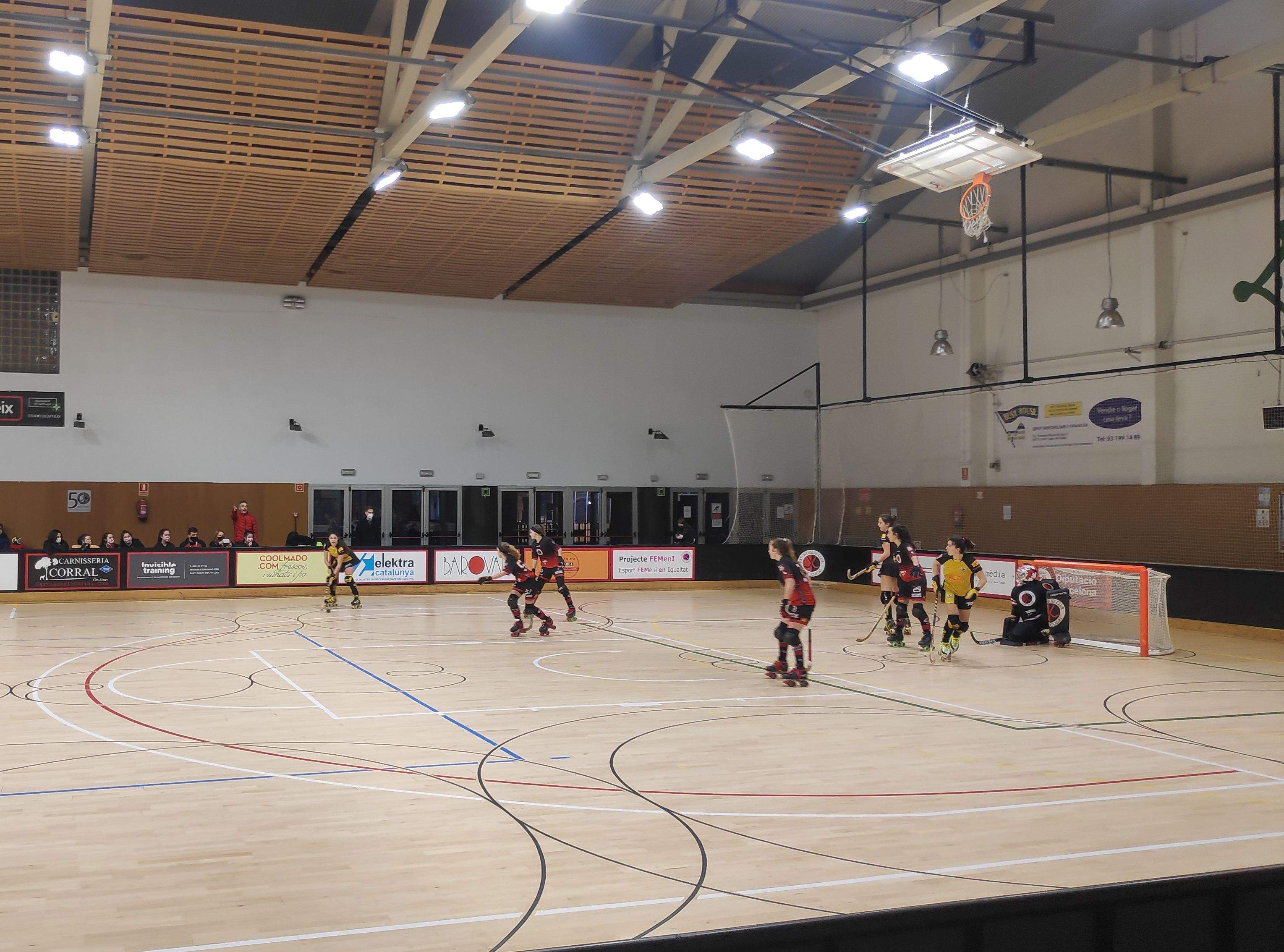 El PHC Sant Cugat fa un bon paper davant l'exigent Generali HC Palau de Plegamans. FOTO: Amit Gayà.