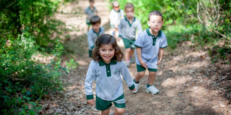 Exemple de l'Aula del bosc de l'Escola La Vall.  FOTO: Cedida