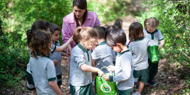 Exemple de l'Aula del bosc de l'Escola La Vall.  FOTO: Cedida