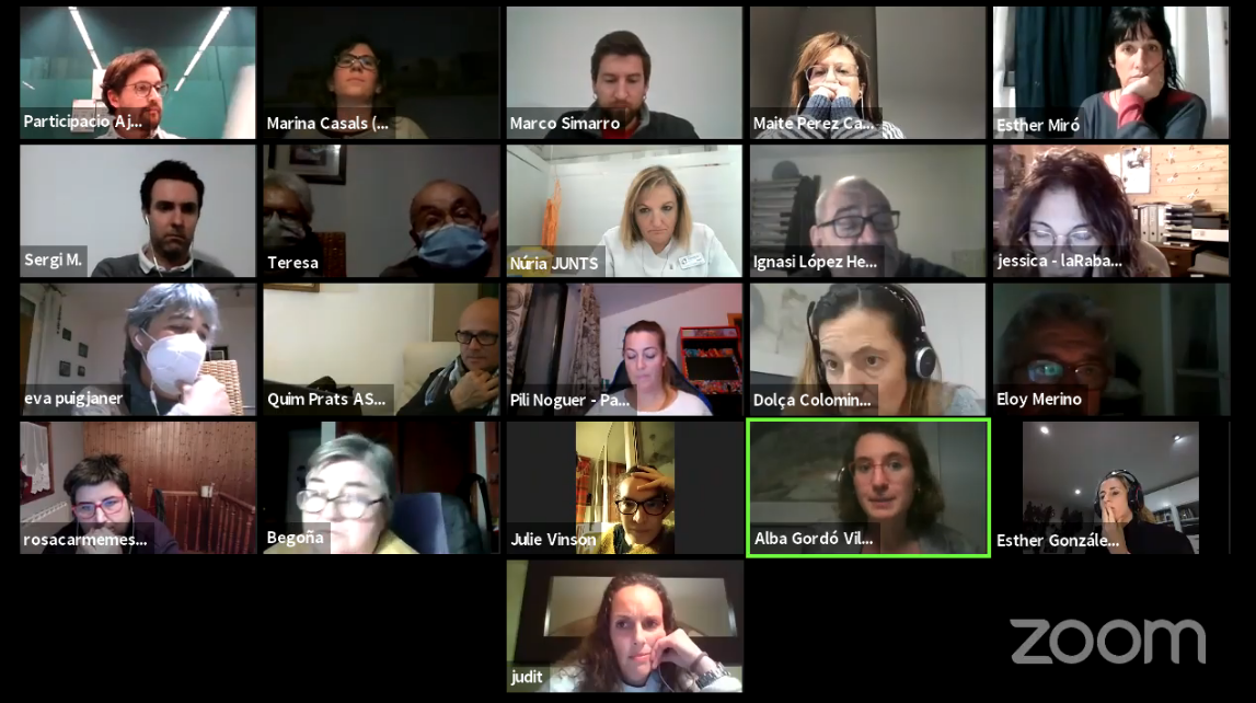 Sessió telemàtica del consell de barri de les Planes. 