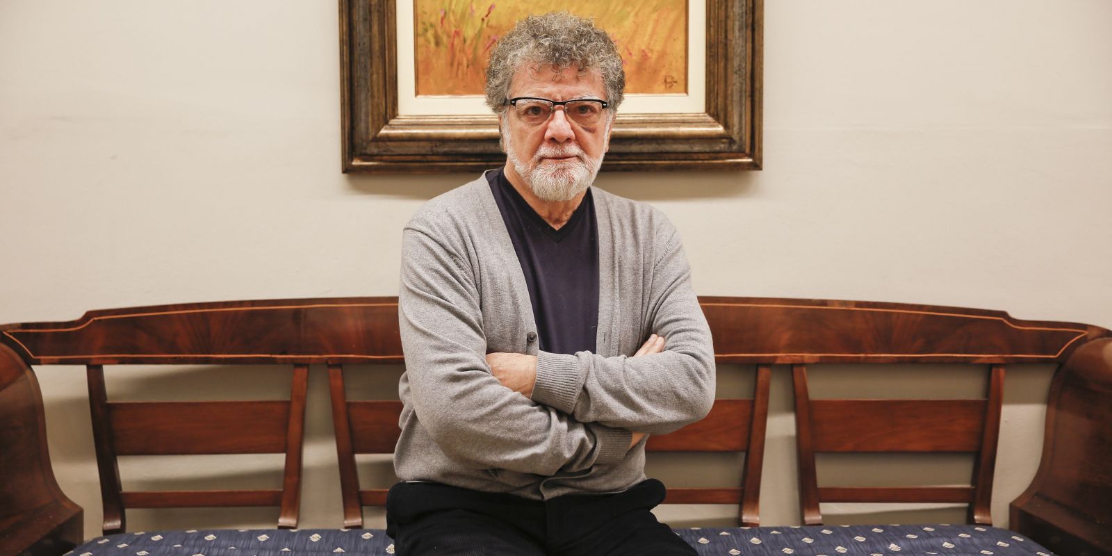 Lluís Ribas en un dels seus espais d'art. FOTO: Cedida