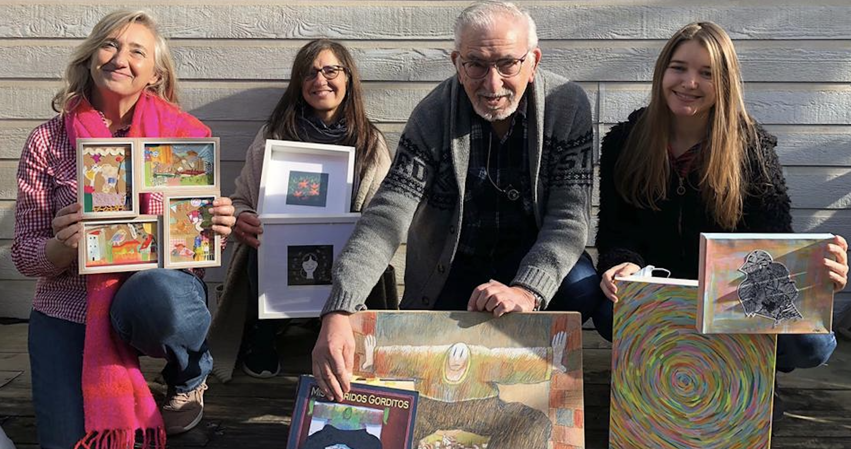 "Art a 4 Pellicers" una exposició de tots els membres de la família. FOTO: Cedida.