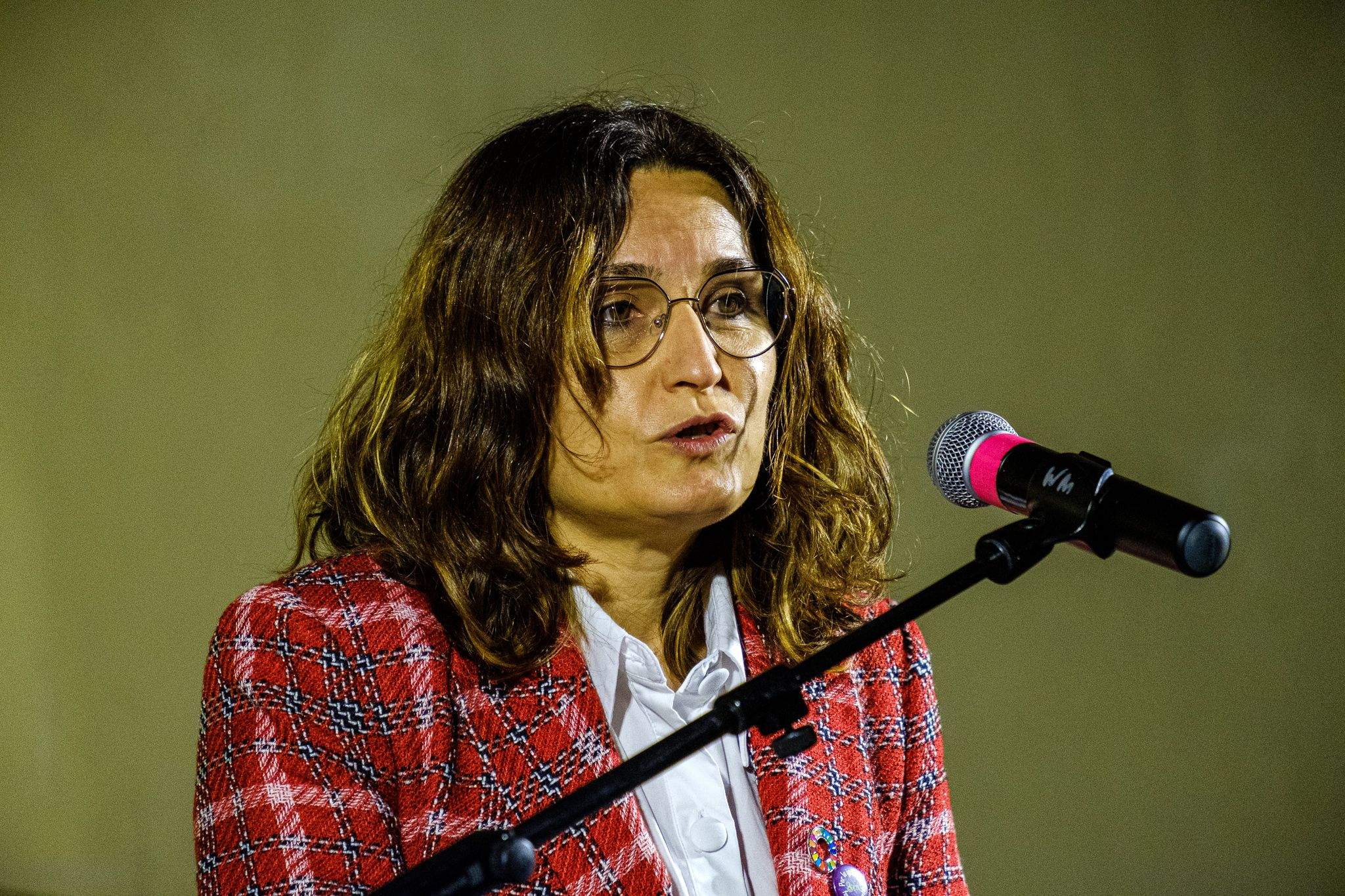 Laura Vilagrà, número 2 d'ERC a Barcelona, a Sant Cugat. FOTO: Ale Gómez