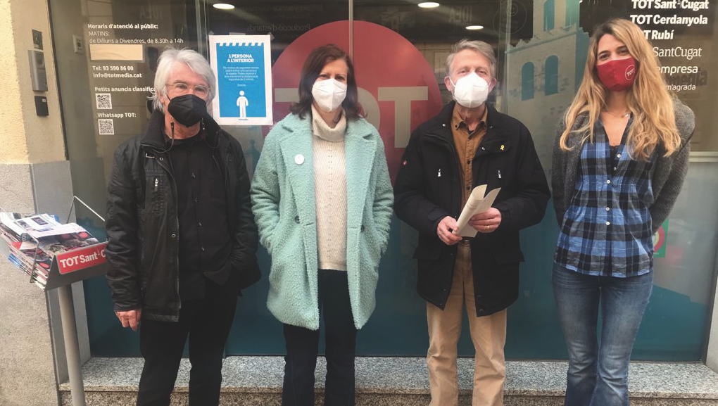 Signatura del conveni entre el TOT i l'ANC. FOTO: Toni Garcia