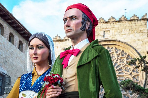 En Joan i la Marieta, els gegants de Sant Cugat. FOTO: Cedida