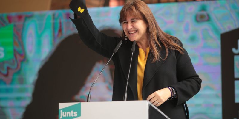 Laura Borràs, presidenciable al Parlament per Junts per Catalunya, a Sant Cugat. FOTO: Artur Riber