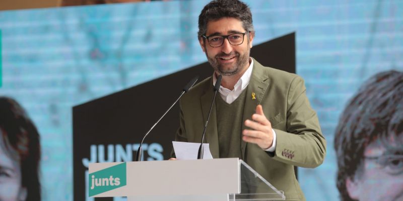 El conseller Jordi Puigneró a Sant Cugat en un acte de Junts per Catalunya. FOTO: Artur Ribera