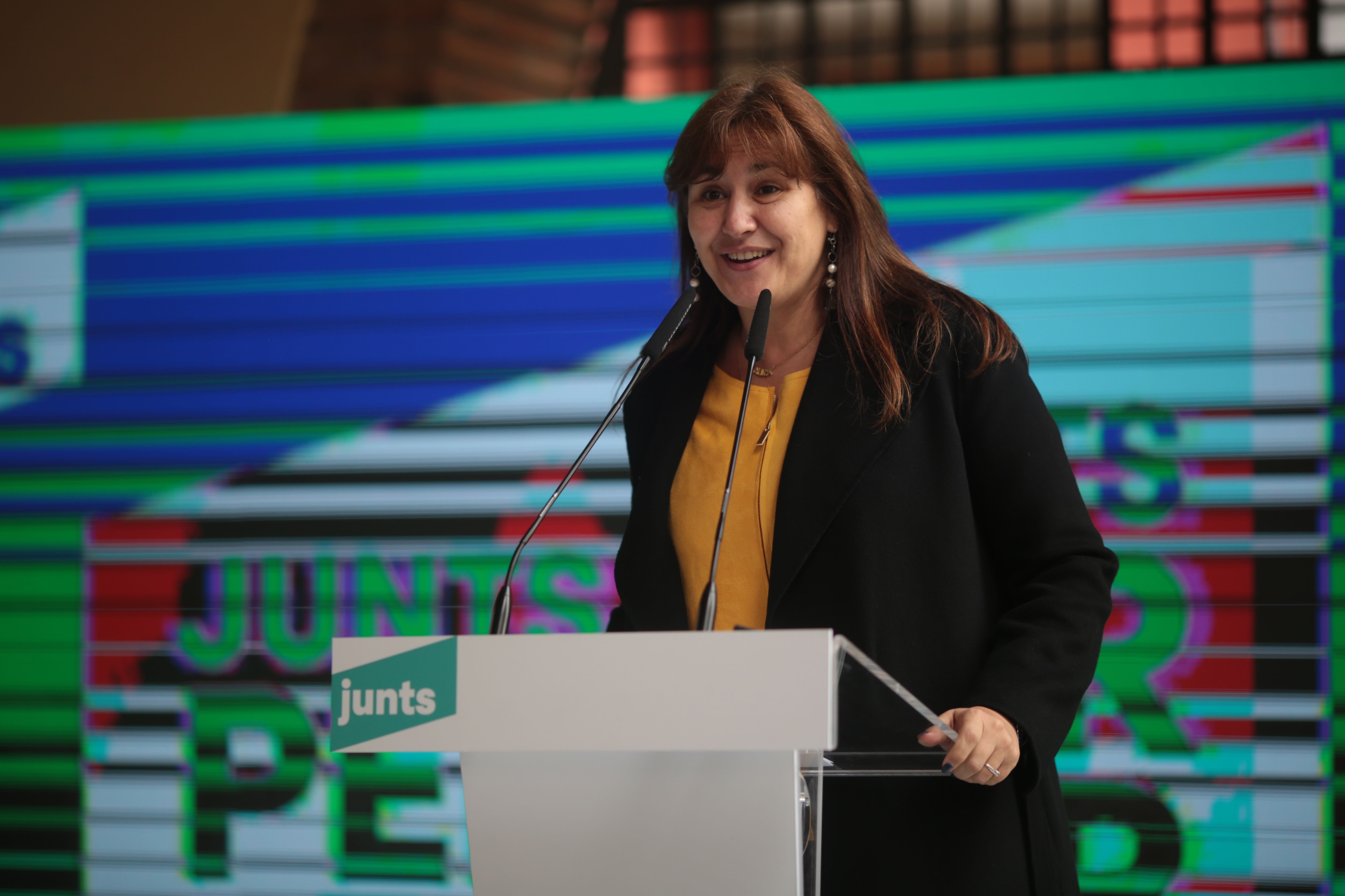 Laura Borràs, número 2 a la llista de Junts per Catalunya i presidenciable al Parlament, a Sant Cugat. FOTO: Artur Ribera