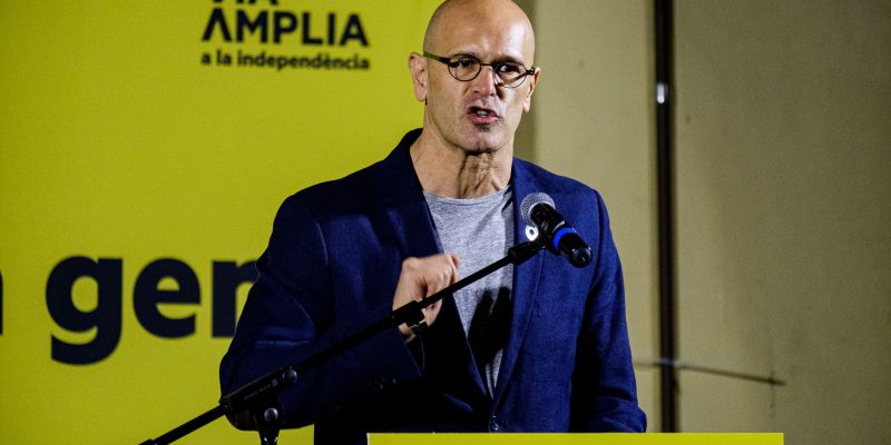 Raül Romeva en l'acte d'ERC a Sant Cugat. FOTO: Ale Gómez