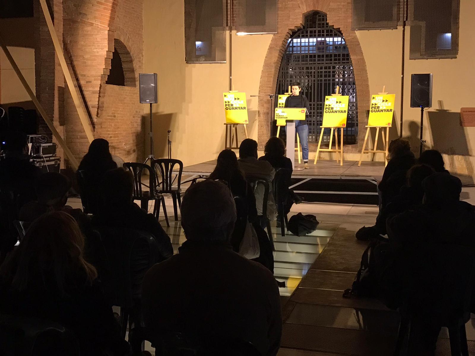 Acte de campanya de la CUP a Sant Cugat. FOTO: Ferran Mitjà