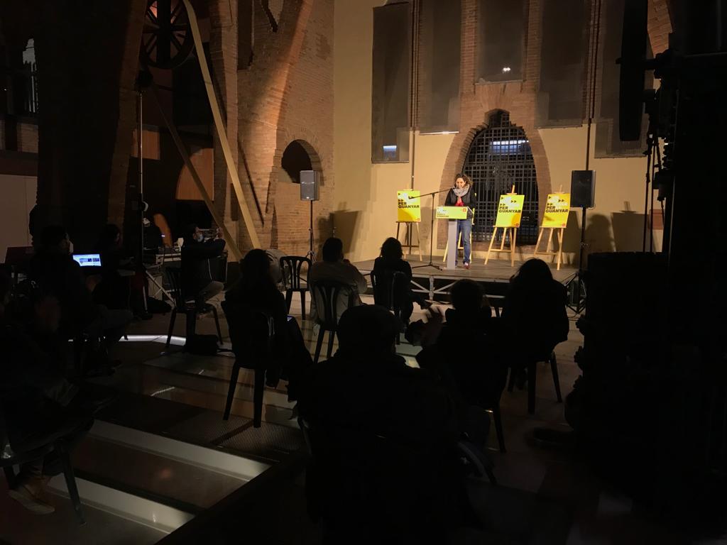 Acte de campanya de la CUP a Sant Cugat. FOTO: Ferran Mitjà