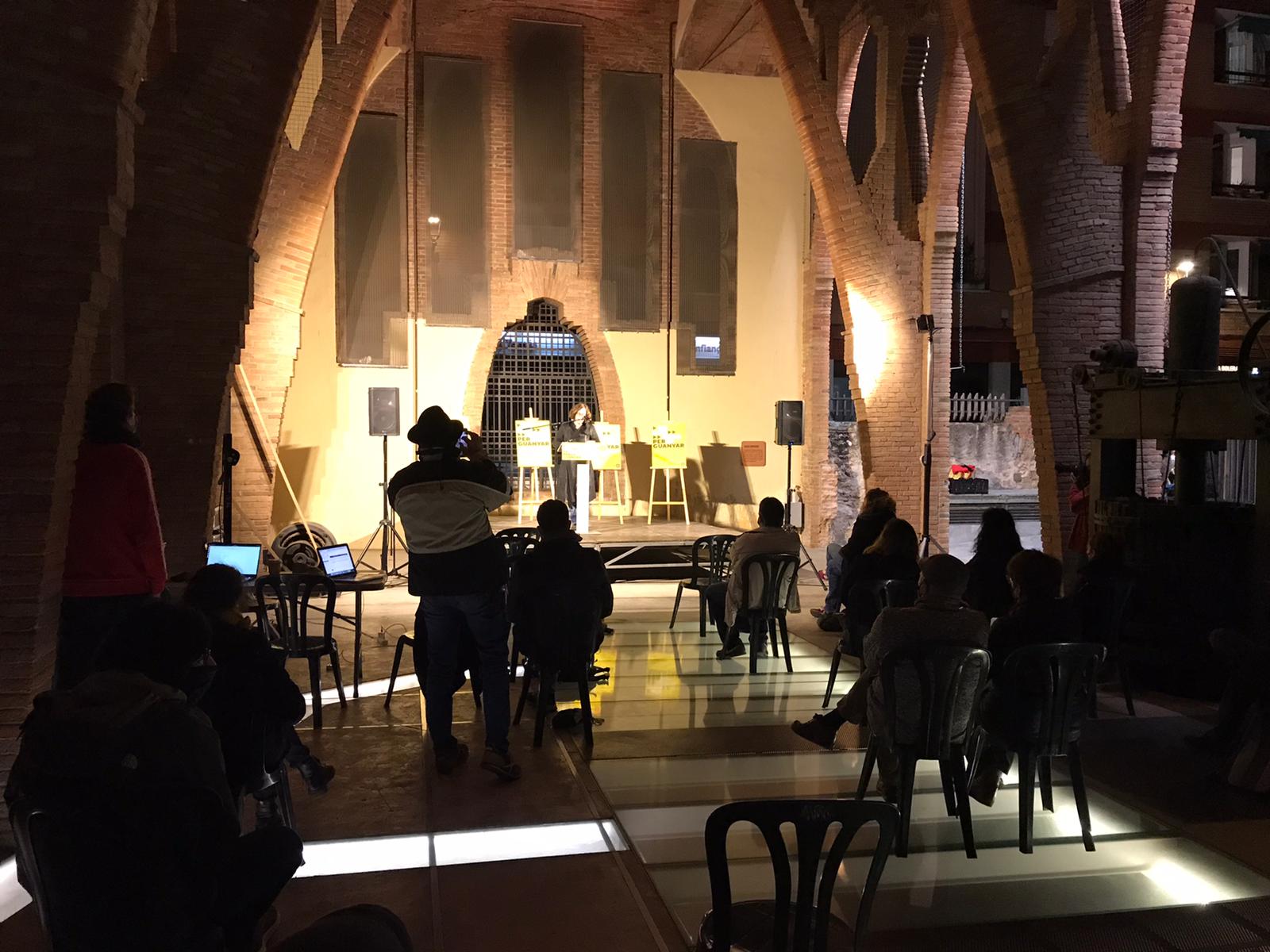 Acte de campanya de la CUP a Sant Cugat. FOTO: Ferran Mitjà