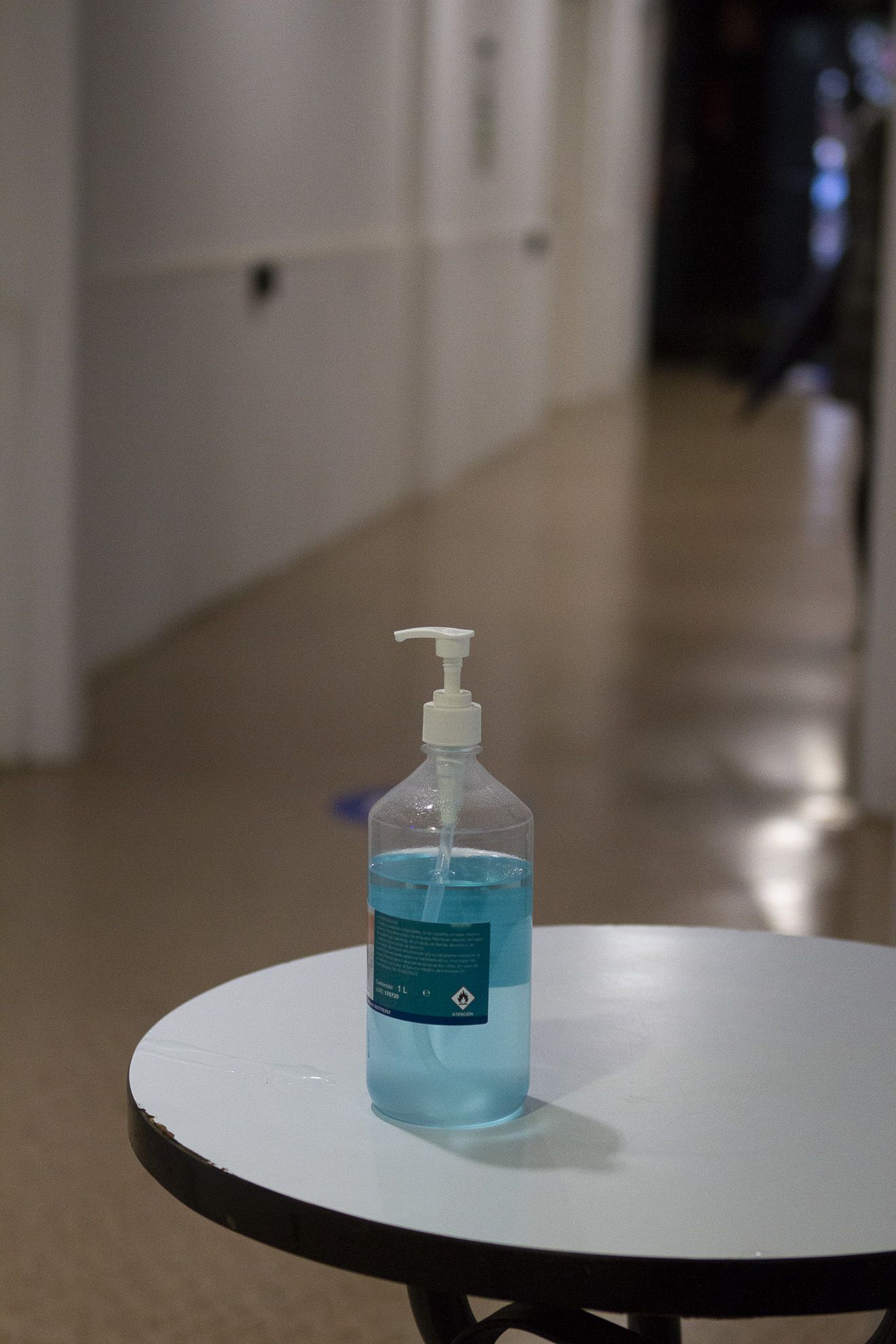 Mesures de seguretat en les eleccions al Parlament de Catalunya. FOTO: Estefania Bedmar