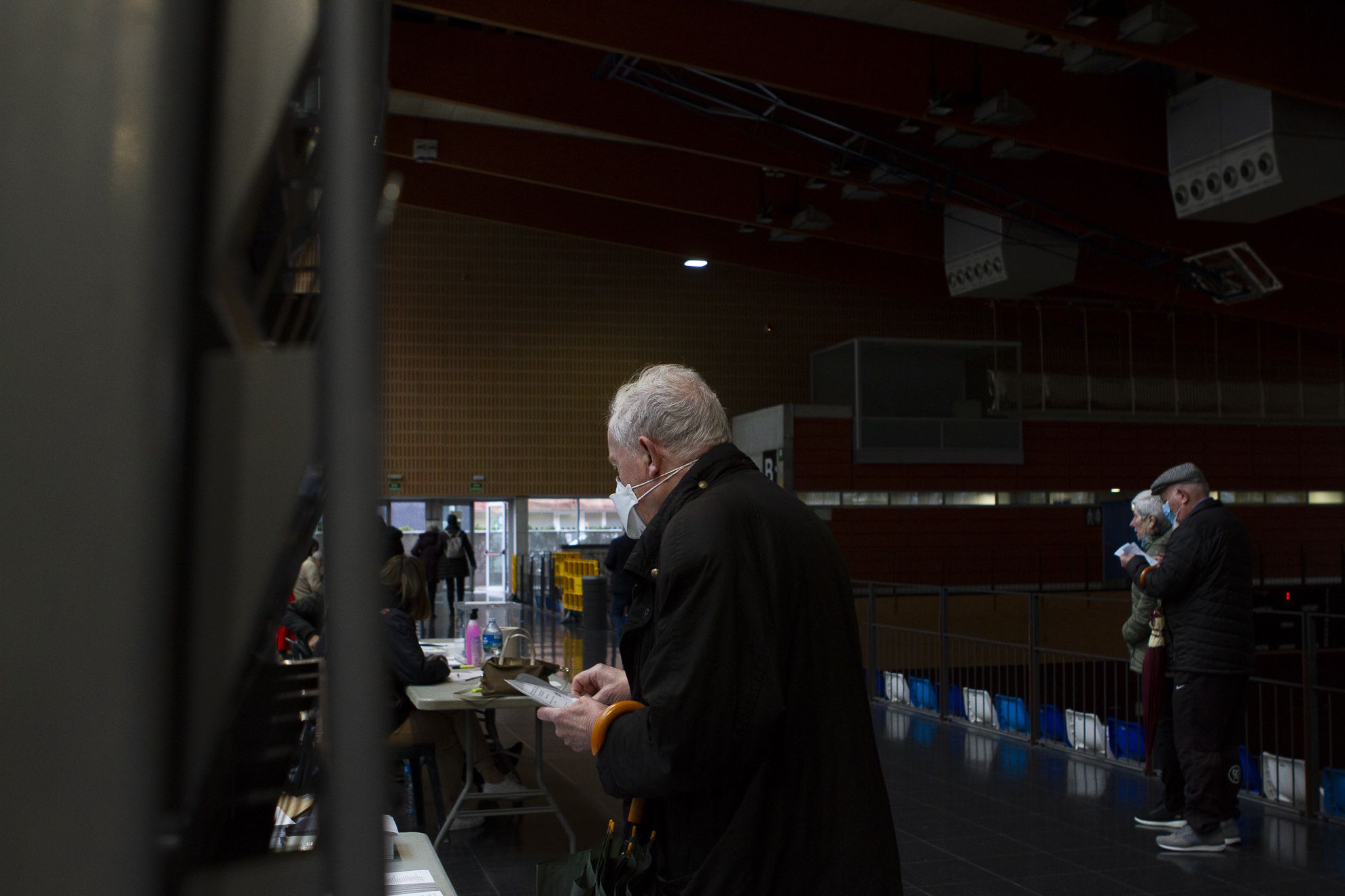 Eleccions al Parlament de Catalunya al pavelló III de la ZEM Rambla del Celler. FOTO: Estefania Bedmar