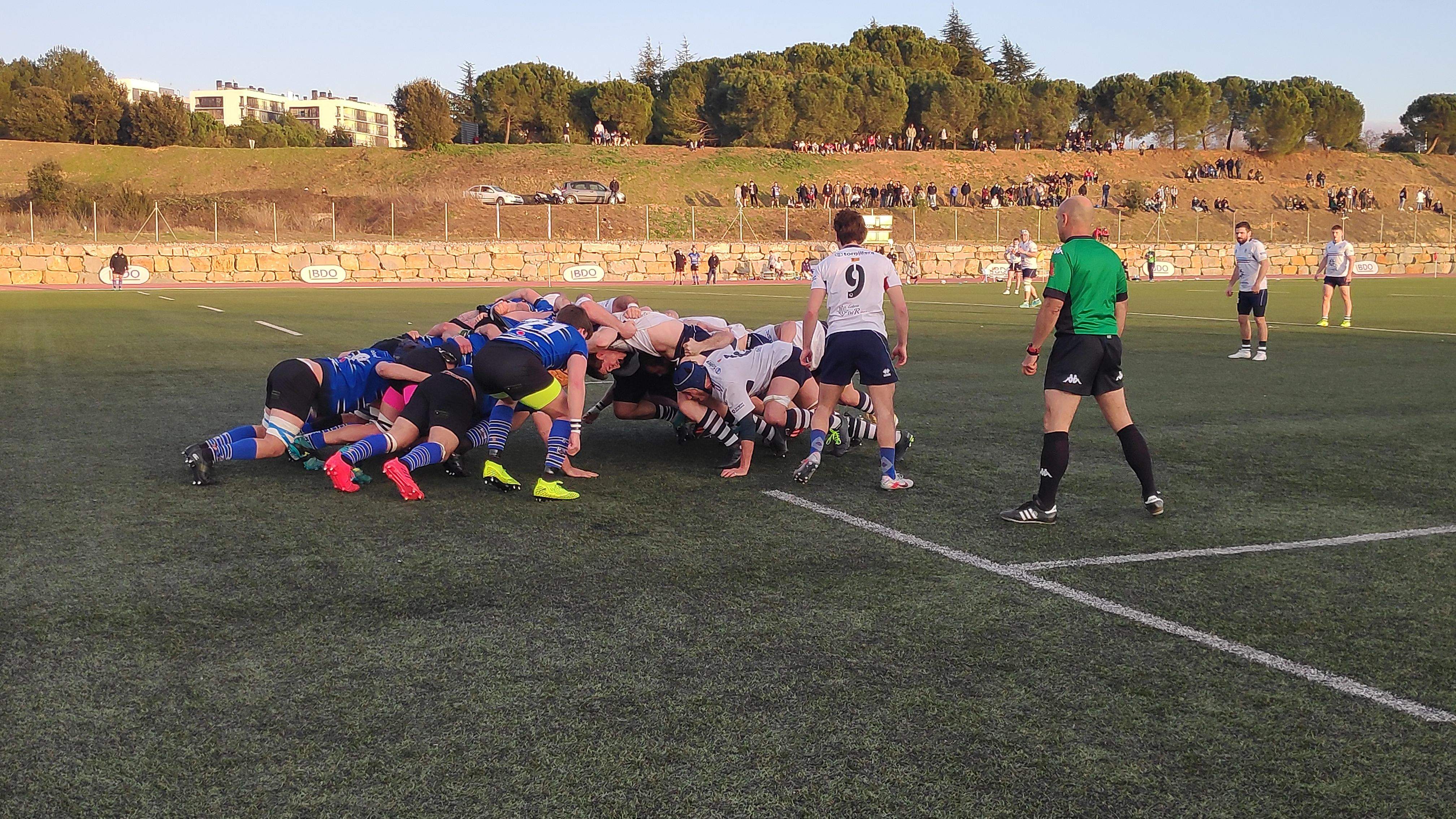 El CR Sant Cugat en l'últim partit de la primera fase de la Divisió d'Honor B. FOTO: Amit Gayà.
