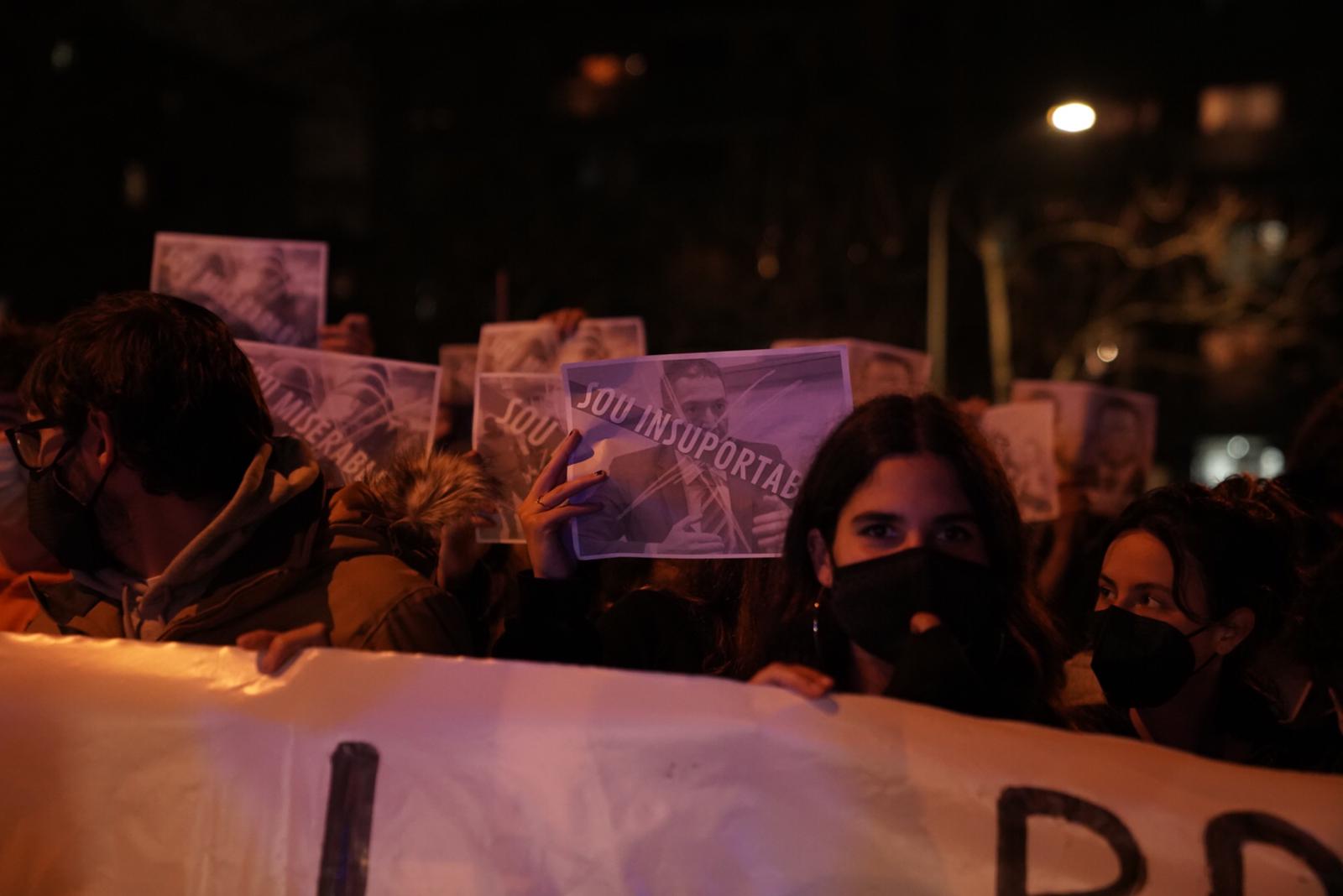Manifestació contra "la brutalitat policial" a Sant Cugat. FOTO: Mariana Castel