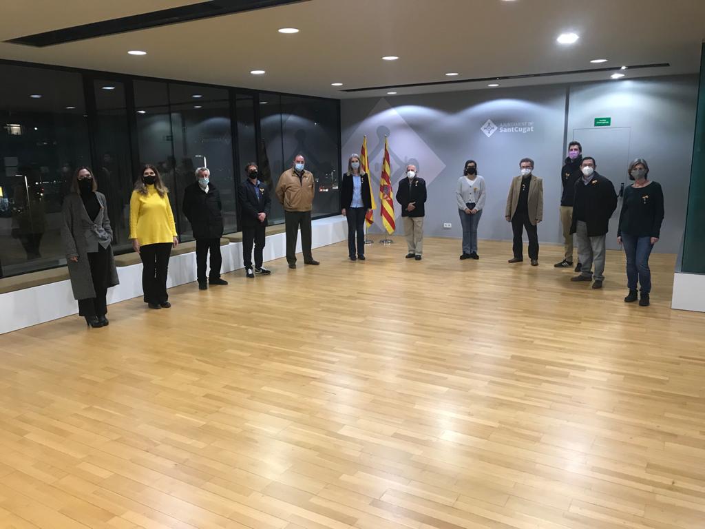 Acte institucional de Sant Medir a l'Ajuntament. FOTO: Ferran Mitjà