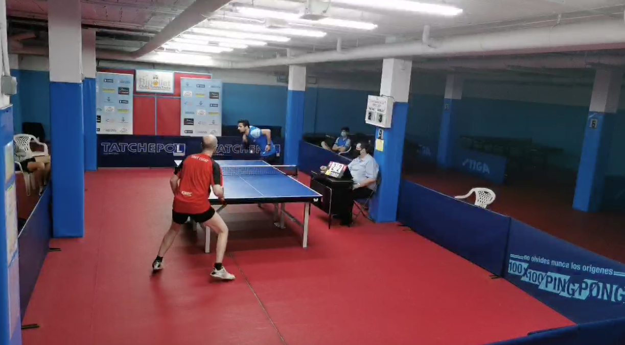 Enric Bosch, de la UESC, en la primera concentració de la 1a Nacional. FOTO: Twitch CTT Ripollet