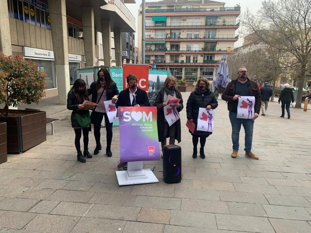 Lectura del manifest socialista amb el PSC FOTO: Cedida