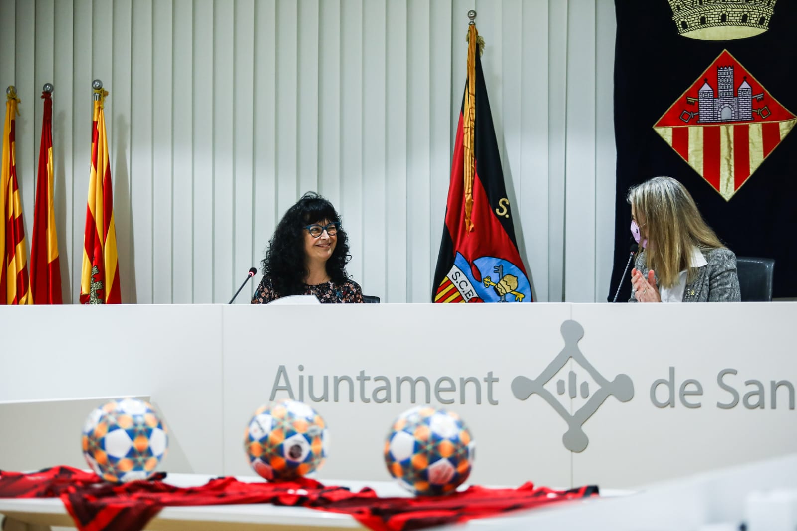 Commemoració dels 50 anys del primer equip femení del Sant Cugat FC. FOTO: Ajuntament