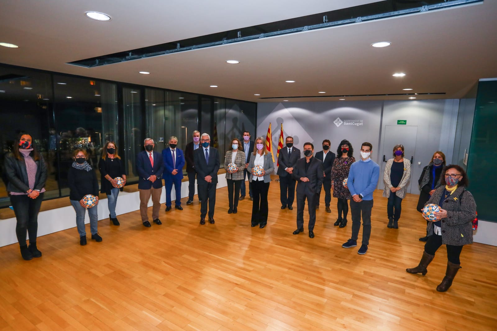 Commemoració dels 50 anys del primer equip femení del Sant Cugat FC. FOTO: Ajuntament