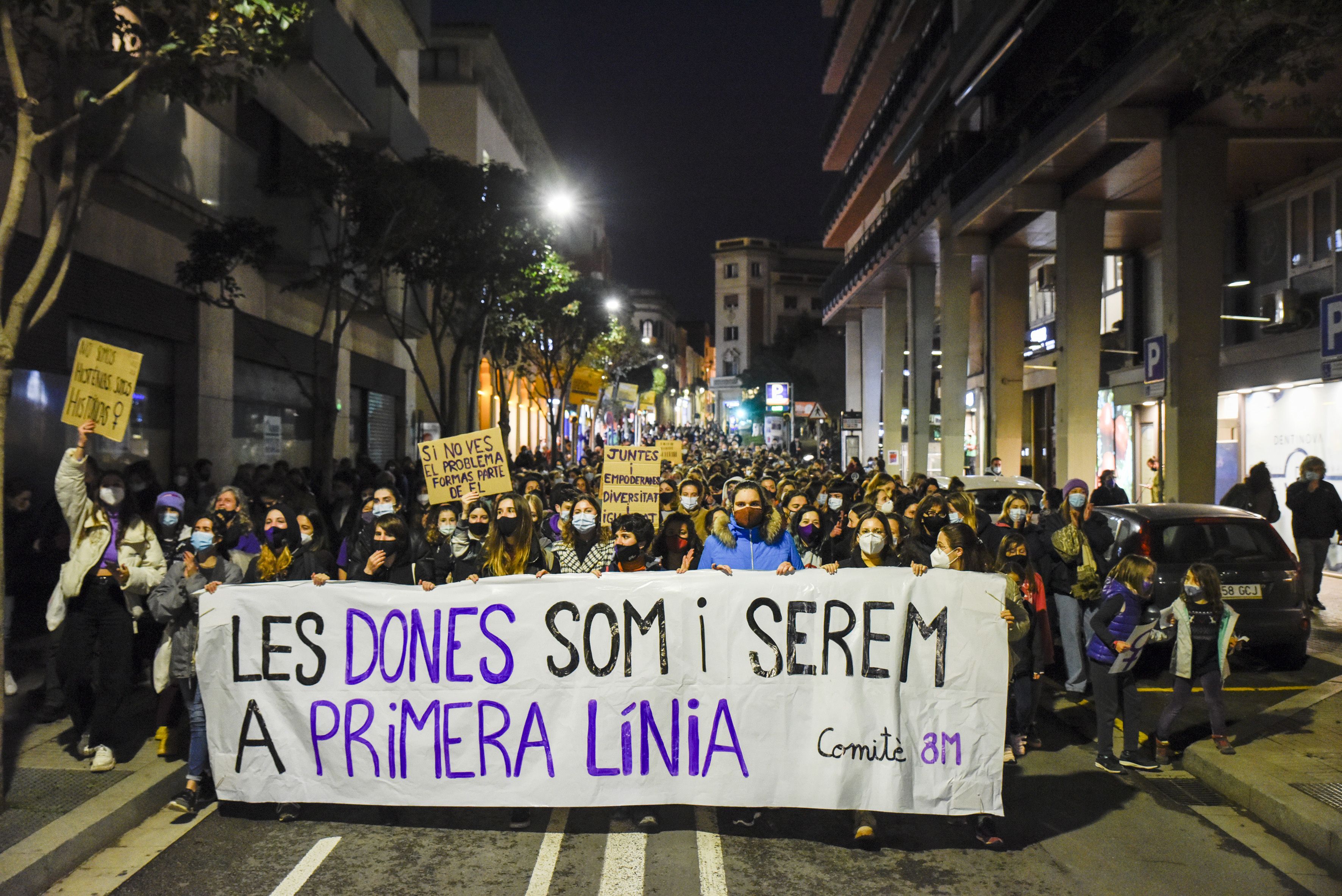 Manifestació 8M. Foto: Bernat Millet.