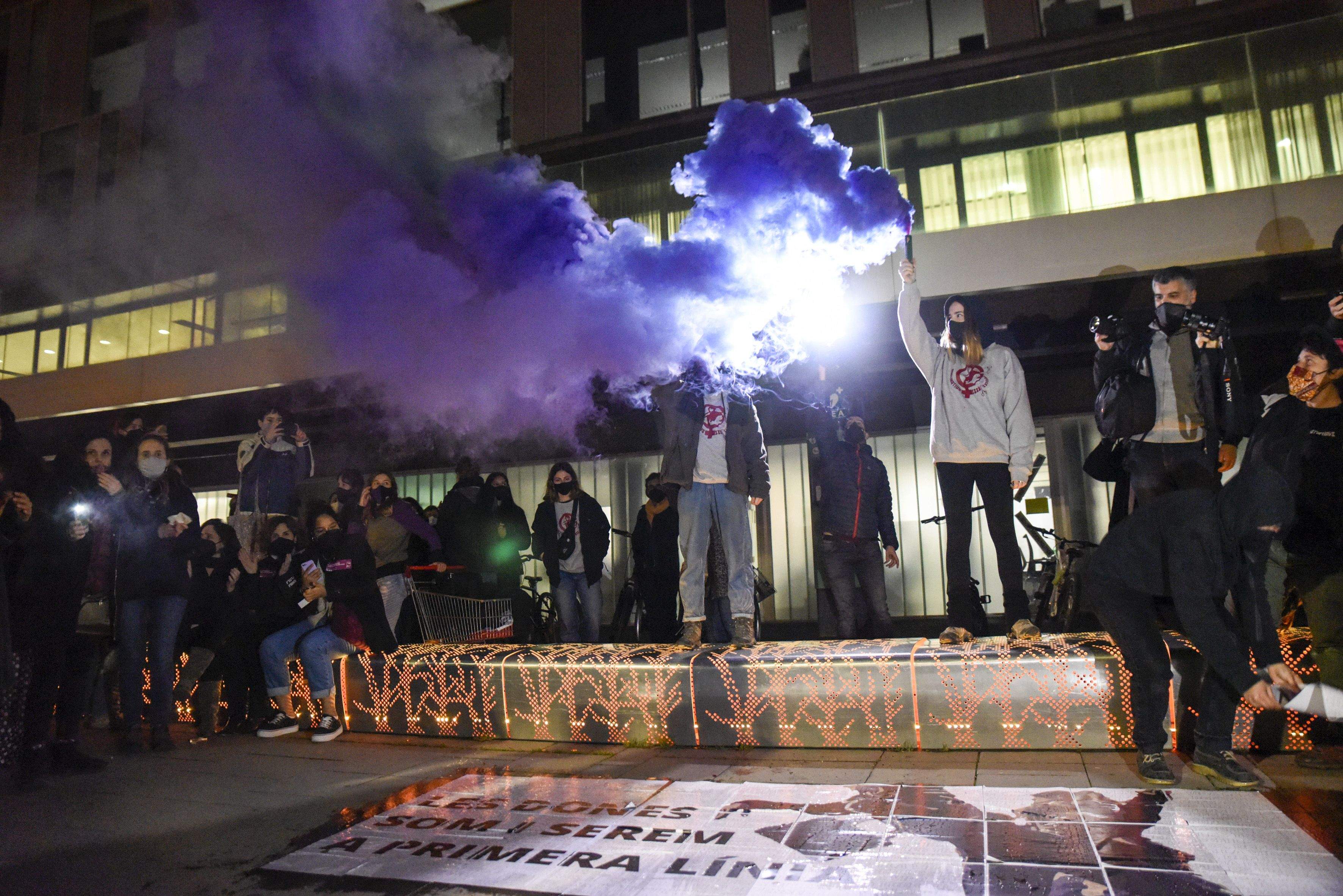 Manifestació 8M. Foto: Bernat Millet.