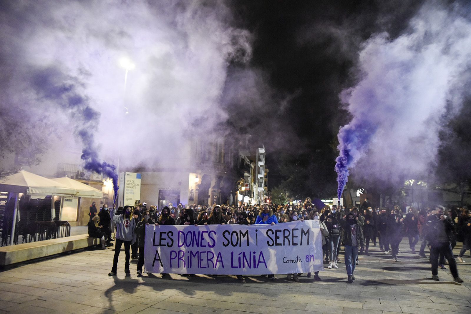 Manifestació 8M. Foto: Bernat Millet.