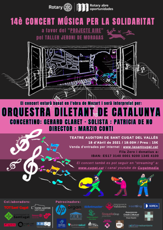 Cartell concert 'Música per a la solidaritat'