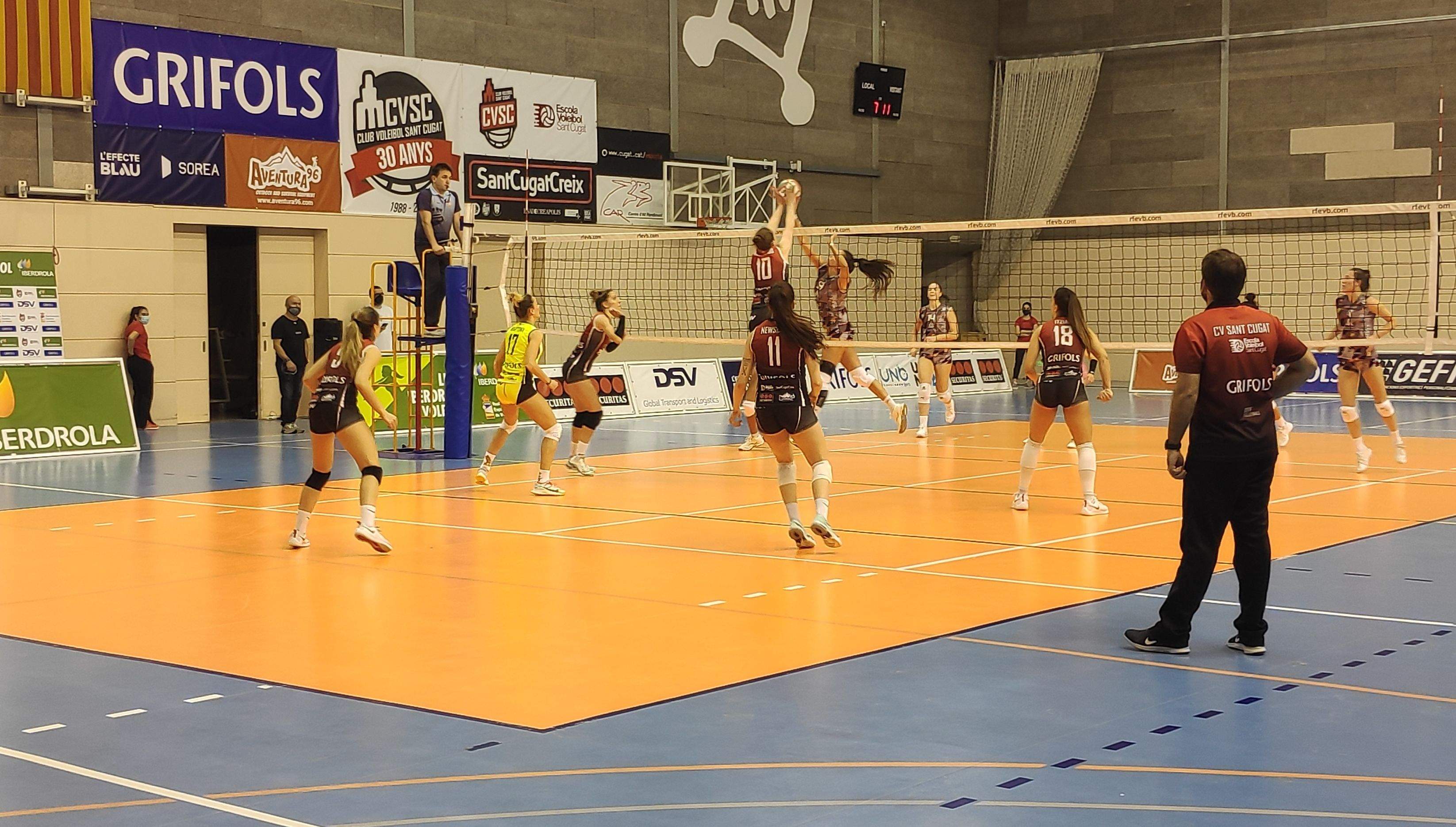 Partit de la temporada 2020-2021 del DSV CV Sant Cugat a la Lliga Iberdrola. FOTO: Amit Gayà.