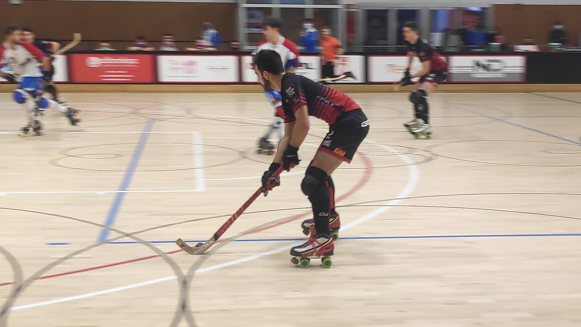 Pau Gilabert, capità del PHC Sant Cugat i autor del 4 a 2 davant el CP Areces Pavitek. FOTO: Amit Gayà