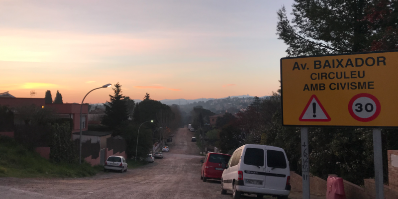 L'avinguda del Baixador. FOTO: TOT Sant Cugat