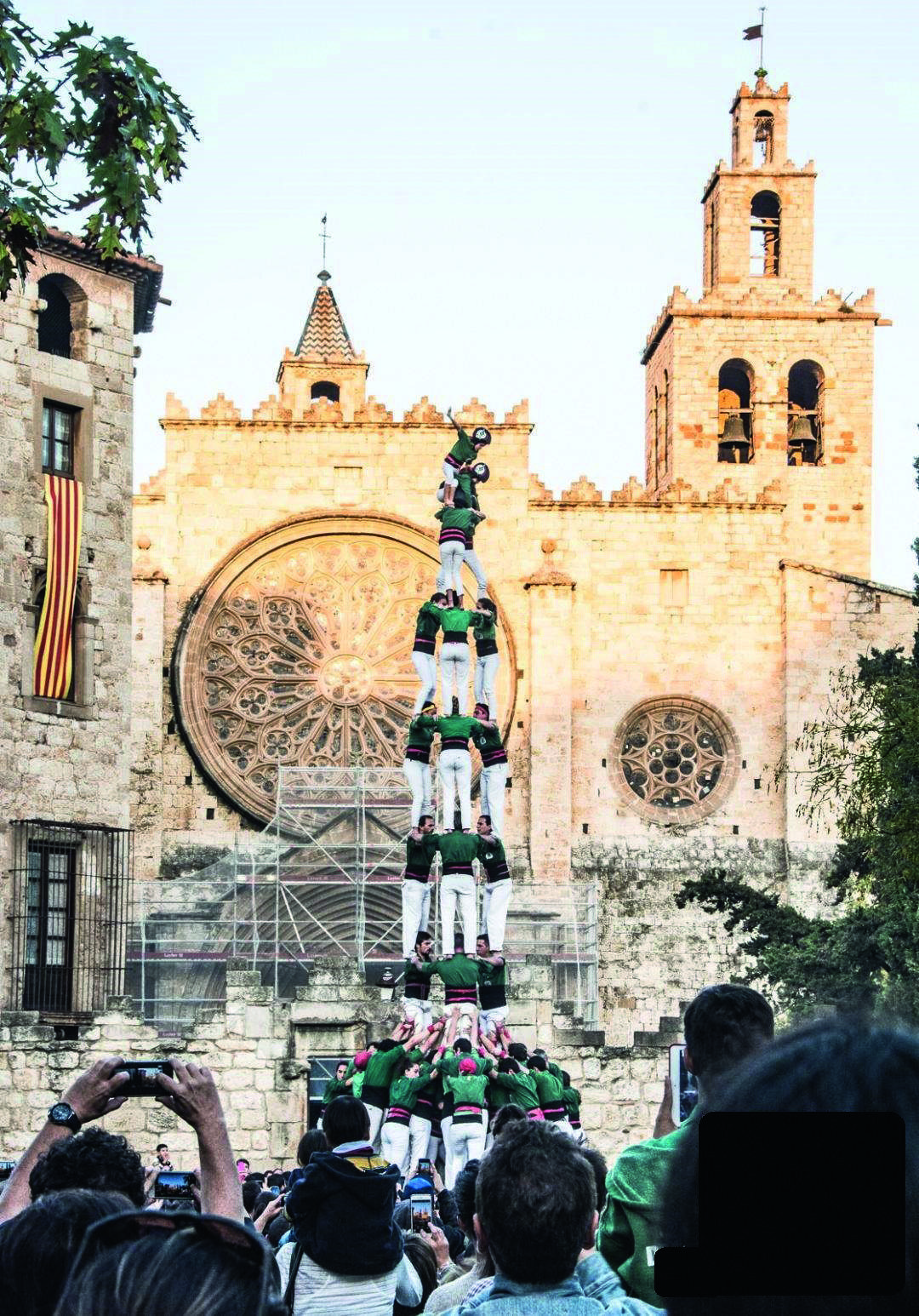 Castellers de Sant Cugat a la Festa de Tardor 2017. FOTO: Valerie Boillot