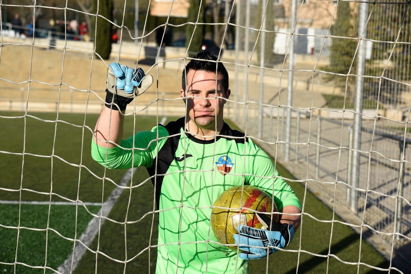 Nil Taher, porter del juvenil C del Sant Cugat FC. FOTO: Bernat Millet