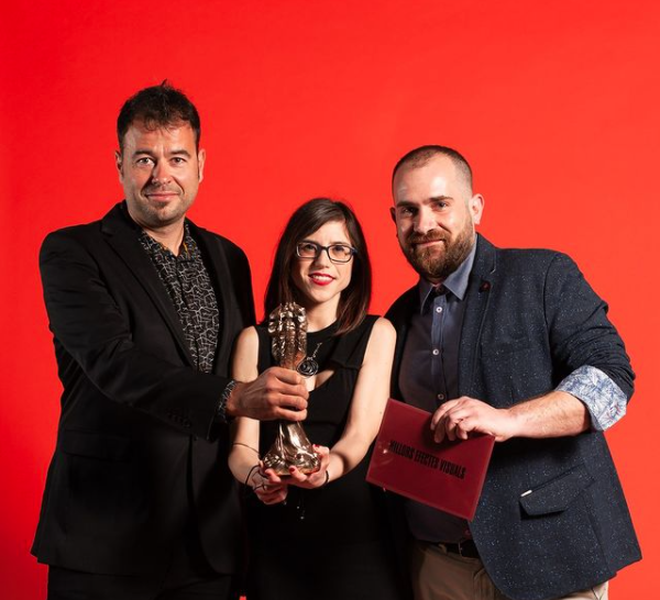 Lluís Rivera va recollir el guardo FOTO: Acadèmia del Cinema Català